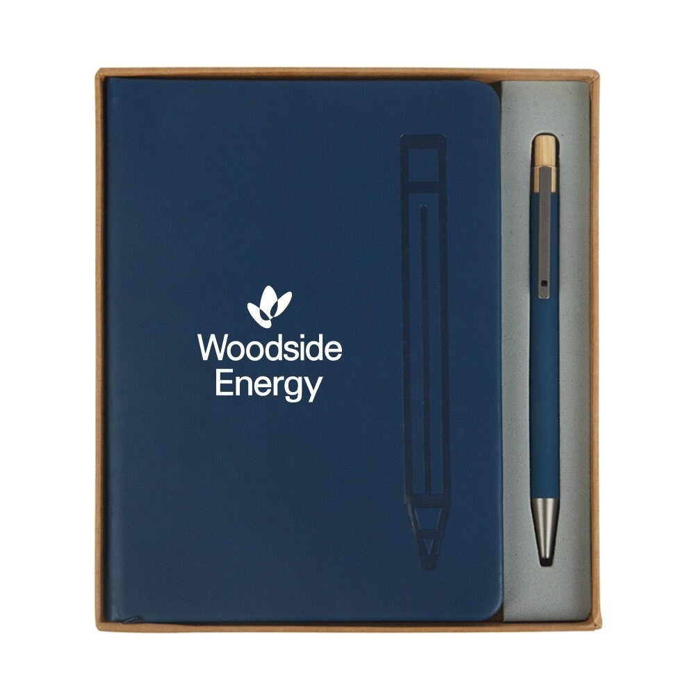 Manhattan II Gift Set w/ Magnetic Journal & Recycled Pen