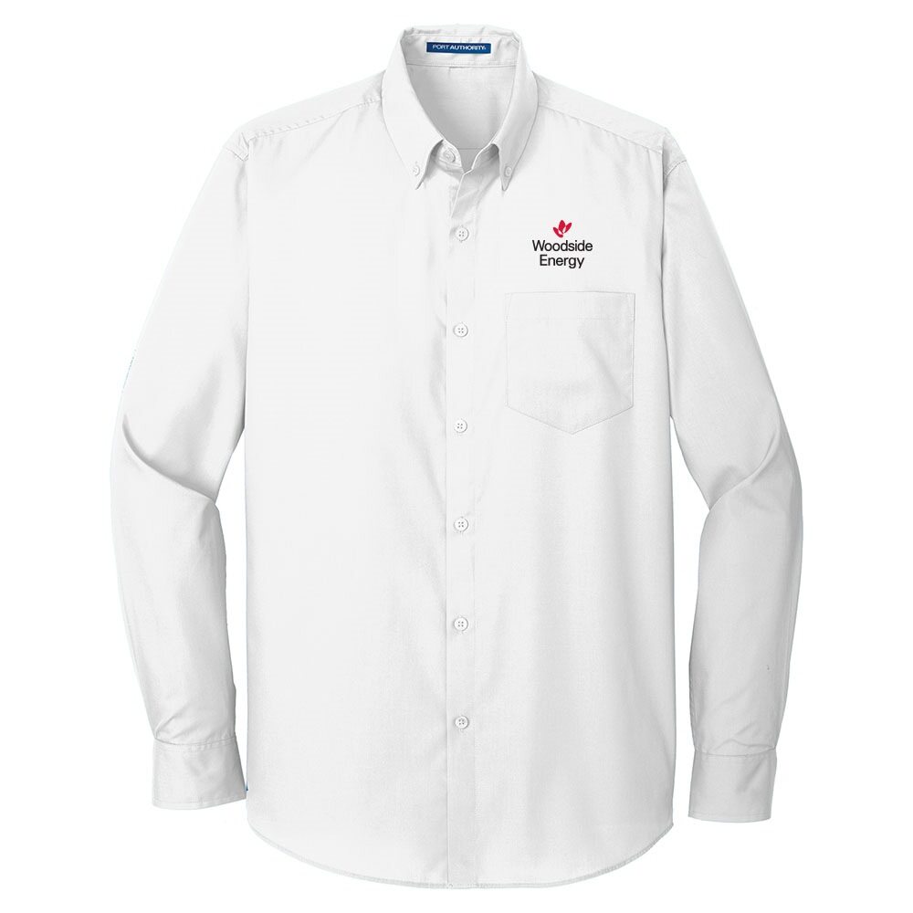 Port Authority Long Sleeve Carefree Poplin Shirt.