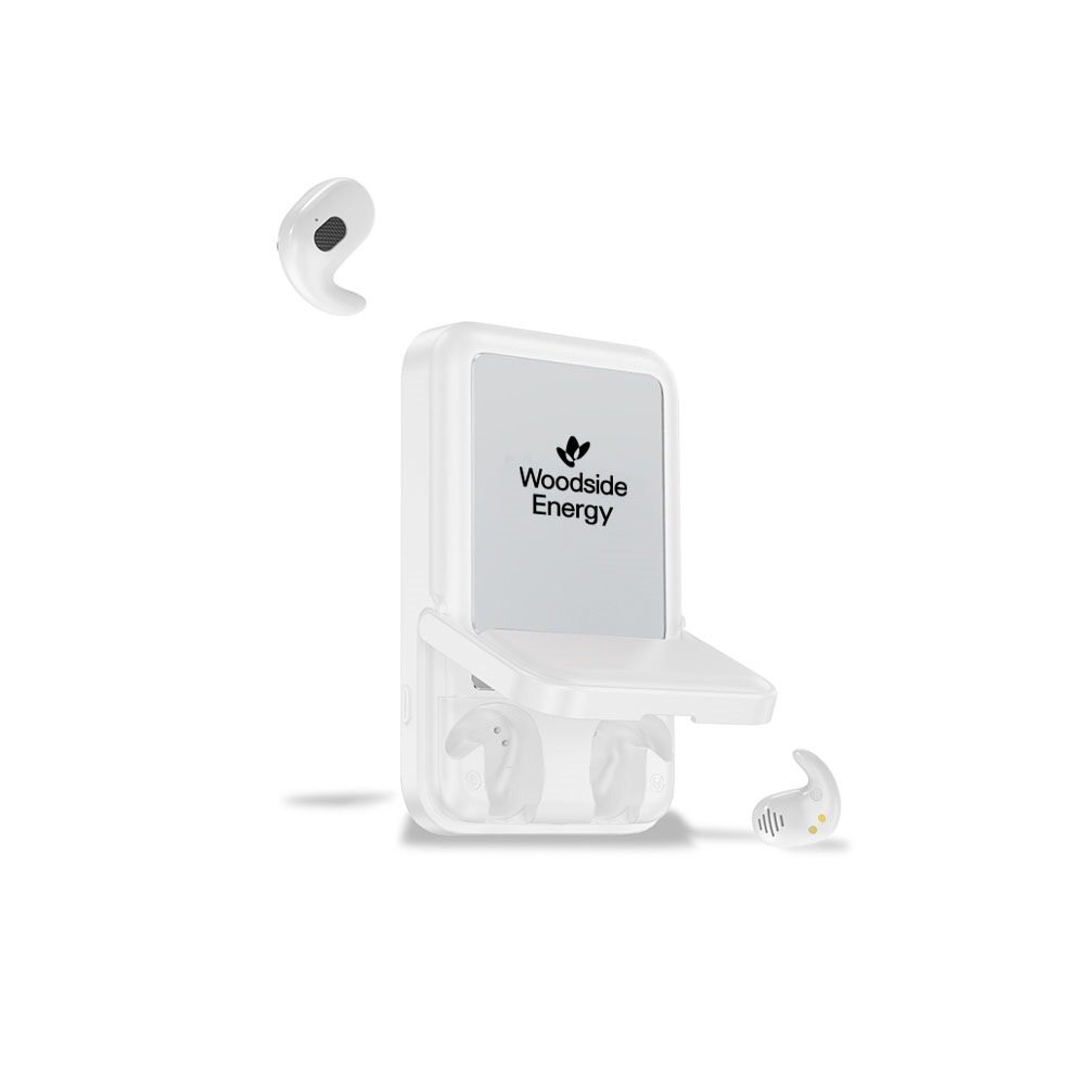 Arcadia, 7700 mAh Wireless Power Bank with TWS Earphones