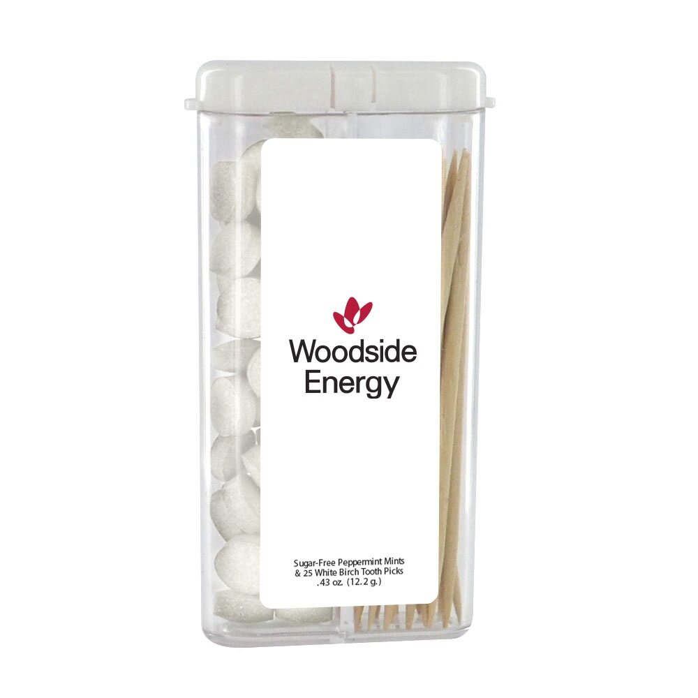 Rectangular Flip-Top Mints and Toothpicks