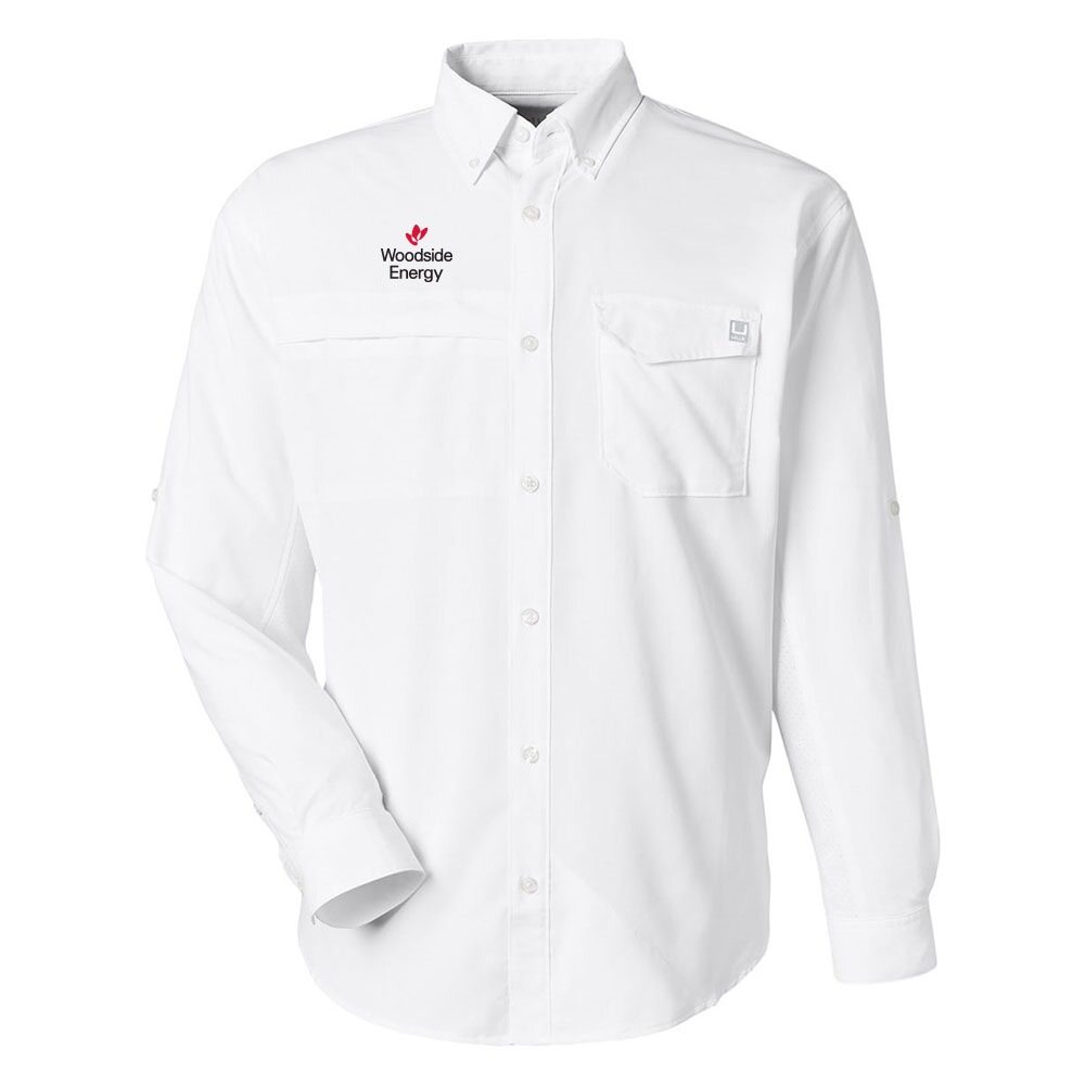 HUK Men's Tide Point Pocket Long Sleeve Fishing Shirt