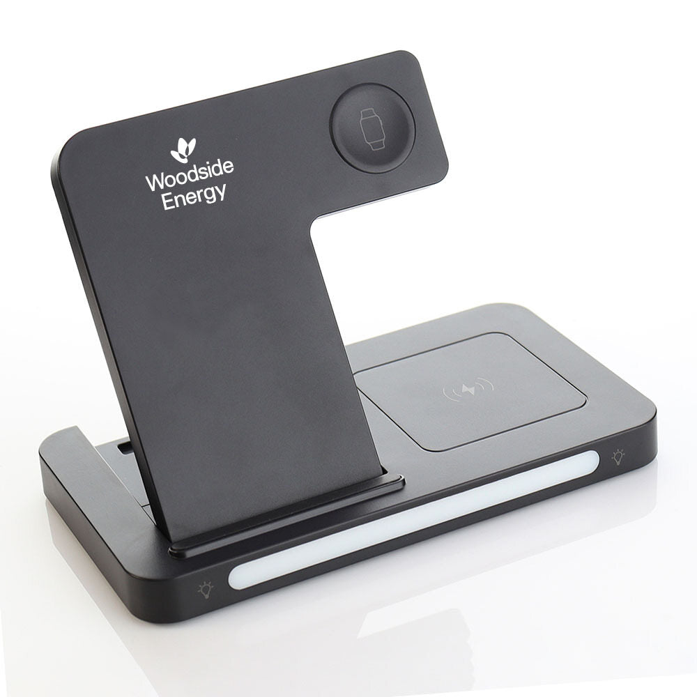 3-in-1 Wireless Charging Station with Adjustable Light
