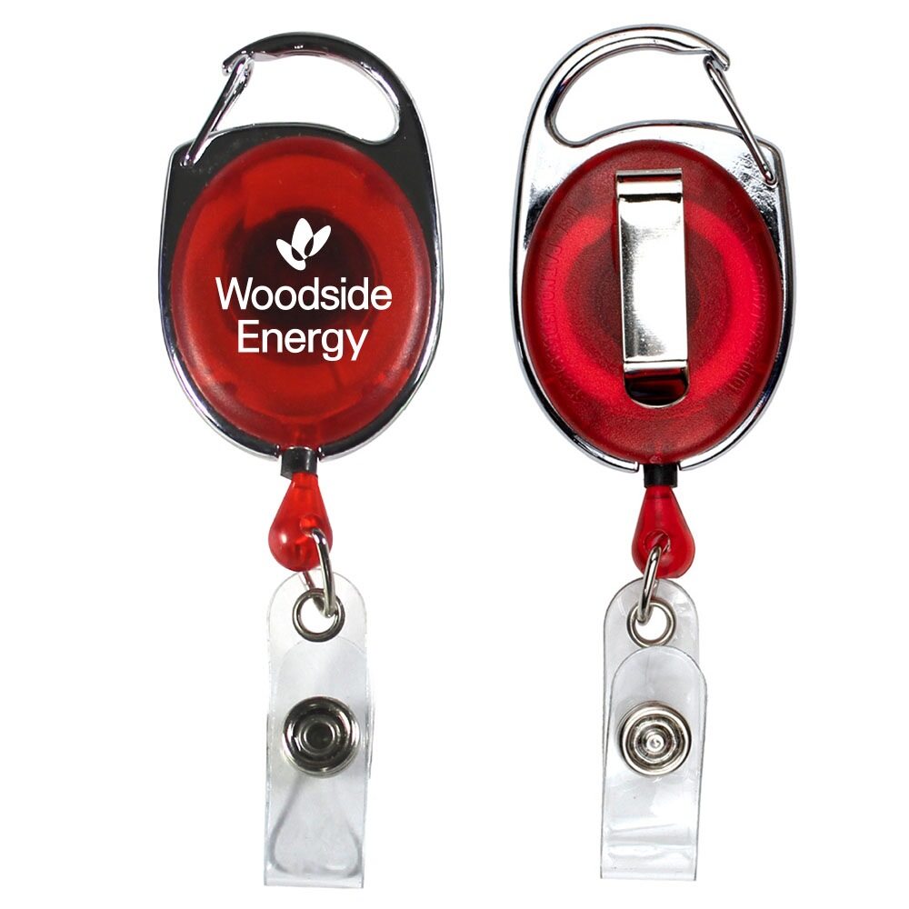Oberlin Retractable Carabiner Style Badge Reel & Badge Holder