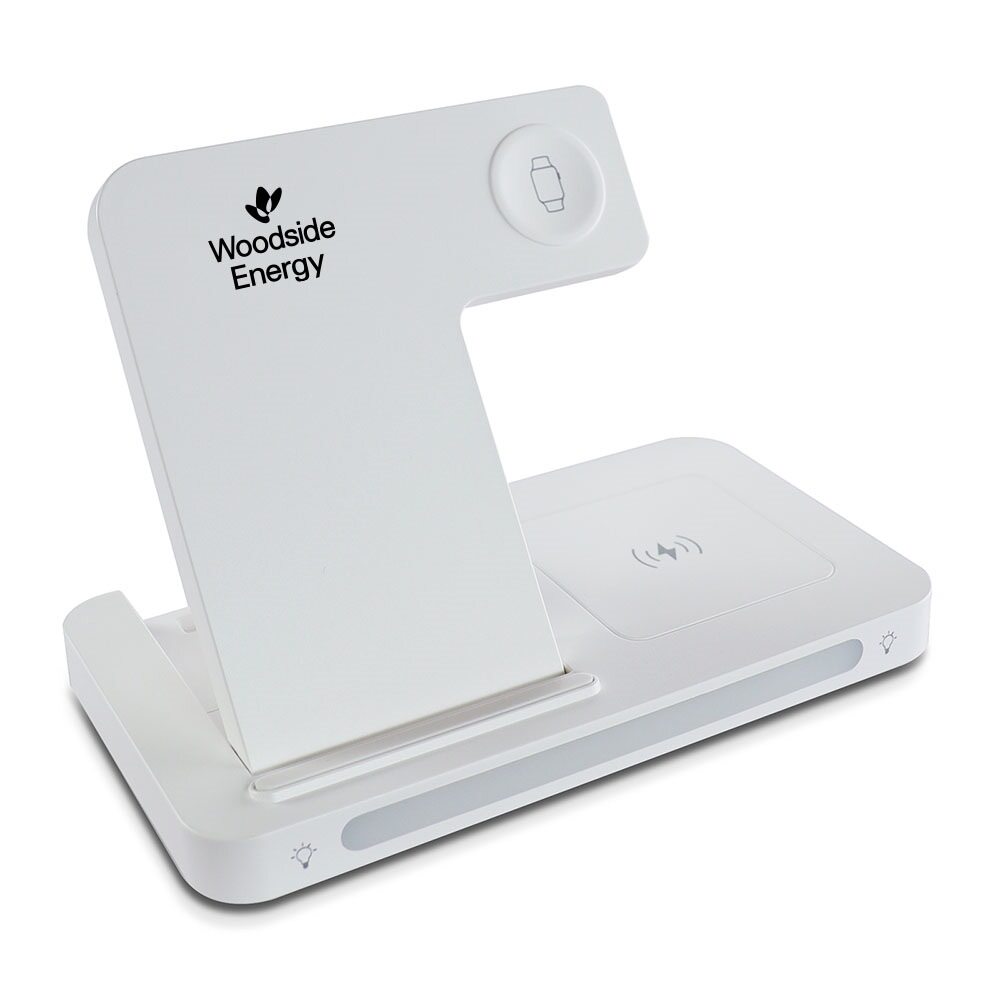 3-in-1 Wireless Charging Station with Adjustable Light