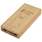 Bamboo 10,000mAh Solar/Wireless Powerbank