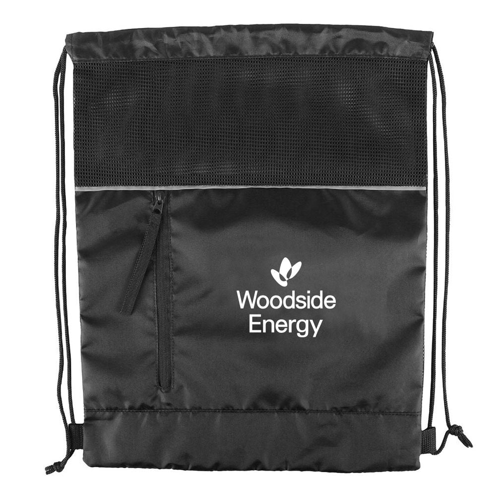 RPET Mesh Drawstring Backpack