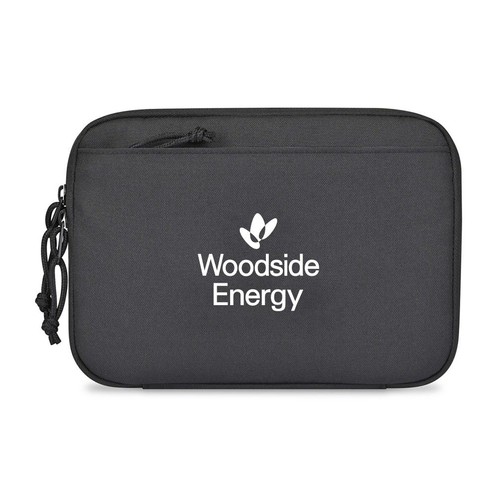 Renew Recycled rPET Slim Tech Organizer - AWARE™ - Black