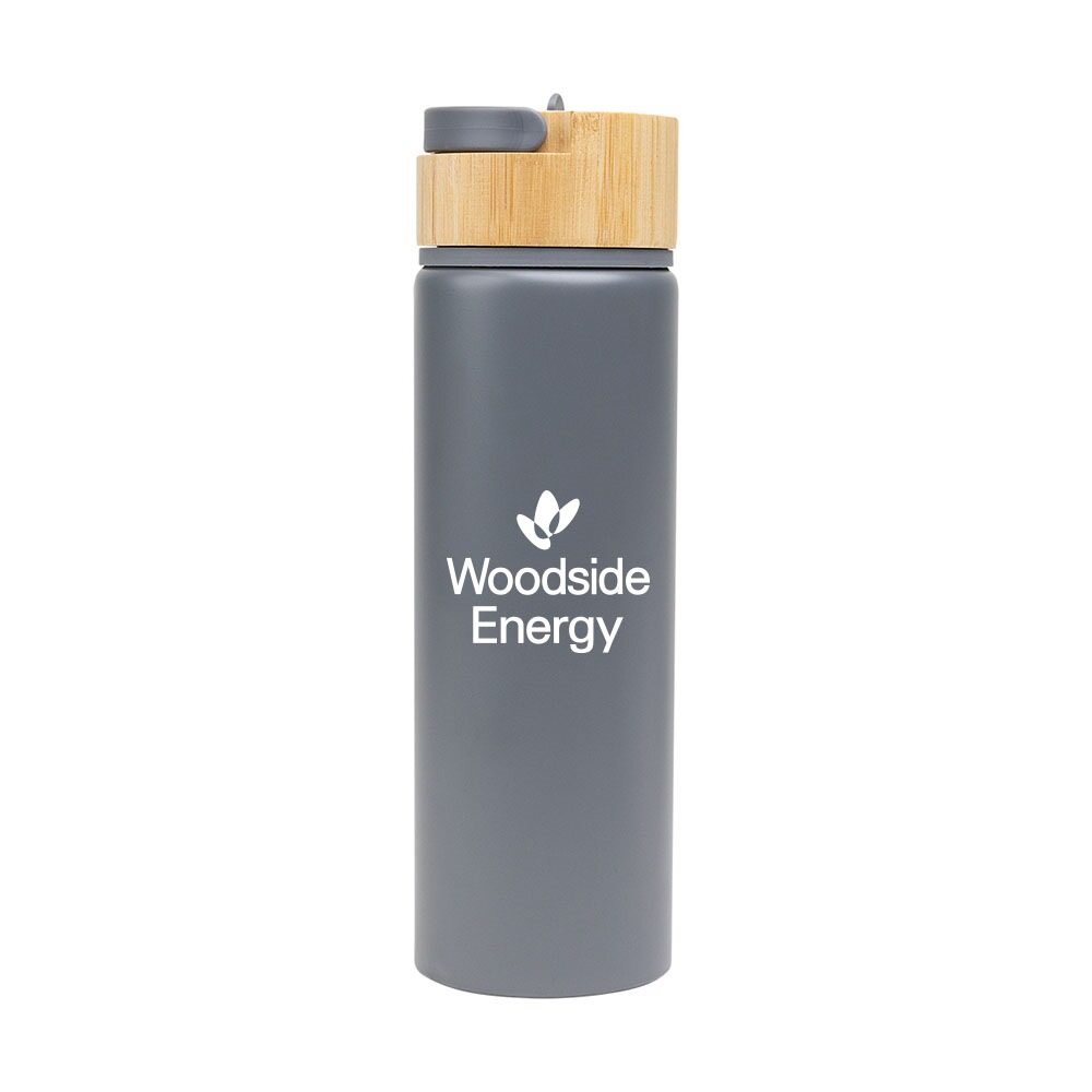 27 Oz. Ellis Recycled Aluminum Bottle With Bamboo Lid