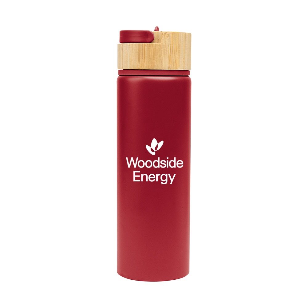 27 Oz. Ellis Recycled Aluminum Bottle With Bamboo Lid
