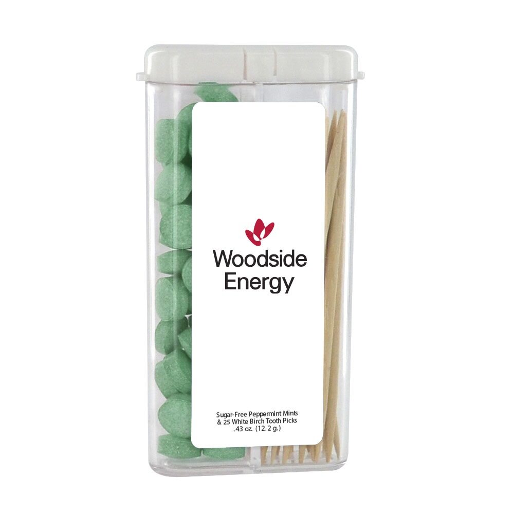 Rectangular Flip-Top Mints and Toothpicks