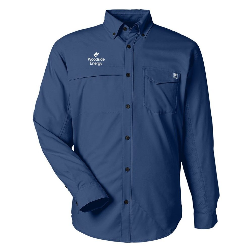 HUK Men's Tide Point Pocket Long Sleeve Fishing Shirt