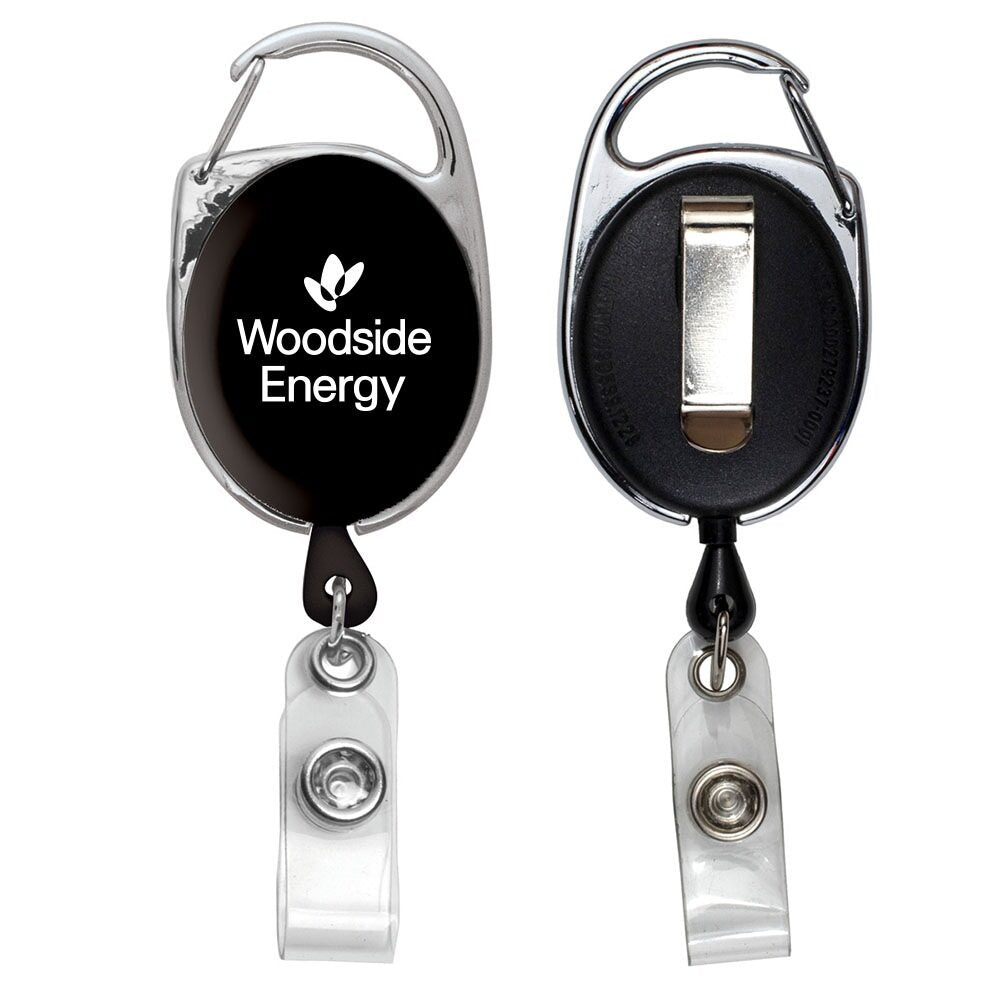 Oberlin Retractable Carabiner Style Badge Reel & Badge Holder